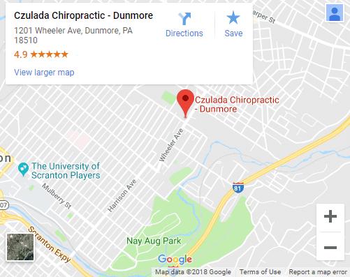 Map of Dunmore Chiropractors